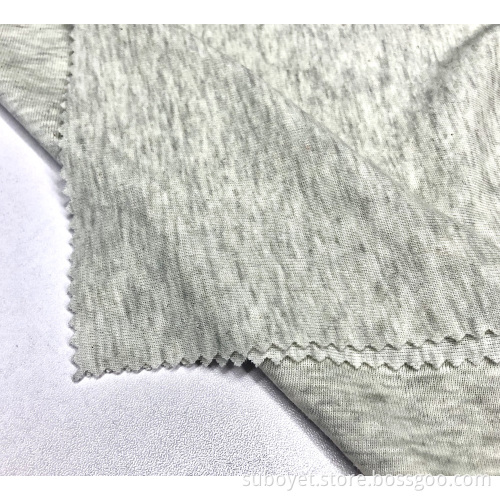 Gray CVC 1×1 Rib Knitting Fabric